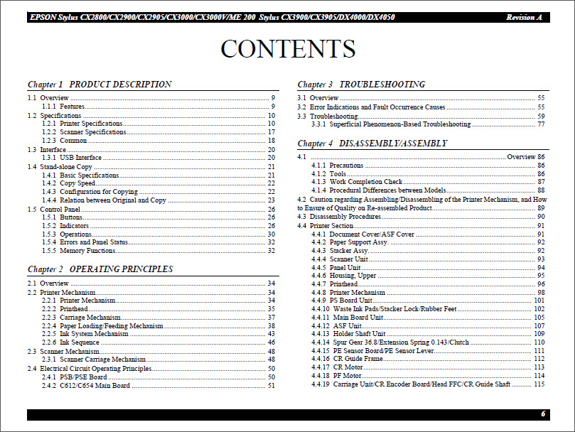 EPSON CX2800_CX2900_CX2905_CX3000_CX3000v_ME 200_CX3900_CX3905_DX4000_DX4050 Service Manual-2